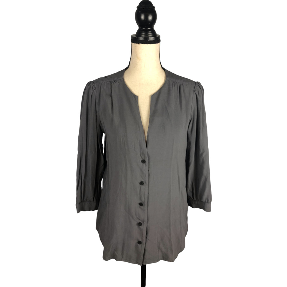 Alex + Alex Gray Button-Down Shirt       Size:  M
